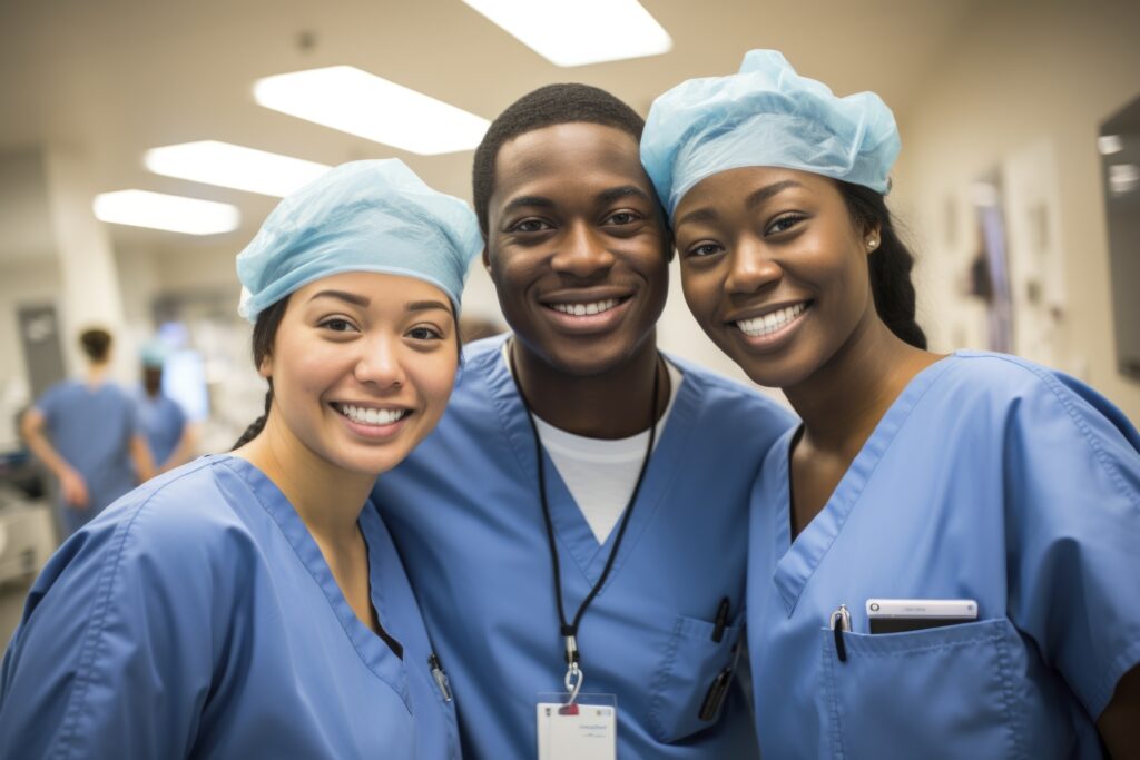 nurses-smiling-together-hospital-1024x683 Nigeria Universities That Accept Low Cut Off Mark For Nursing