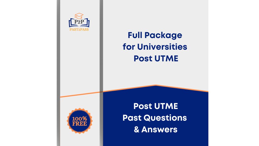 Post UTME Past Questions and Answers