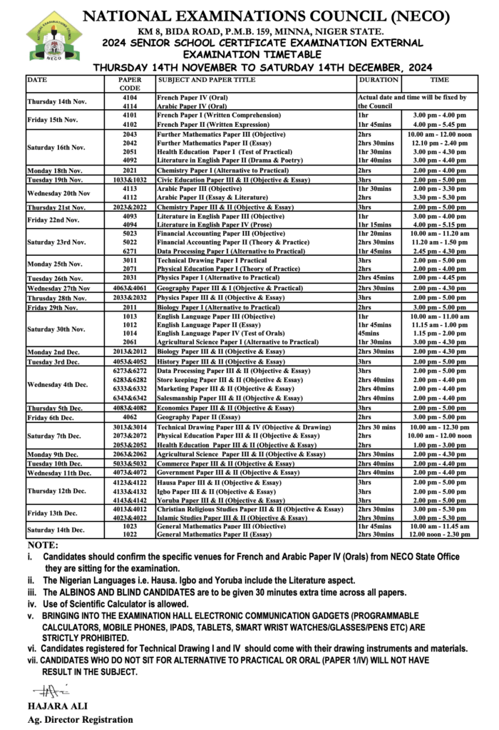 National-Examinations-Council-NECO-GCE-Timetable-2024-700x1024 NECO GCE Timetable 2024 - Updated Full Exam Schedule