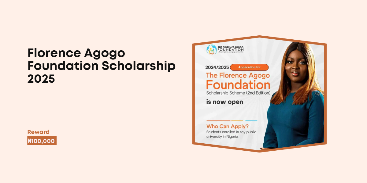 Florence Agogo Foundation Scholarship