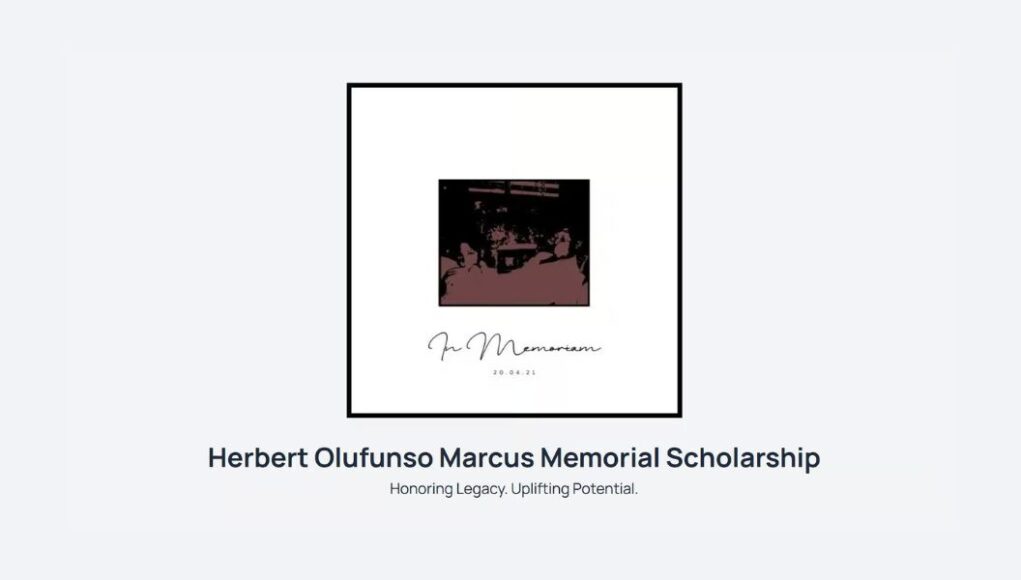 Herbert Olufunso Marcus Memorial Scholarship