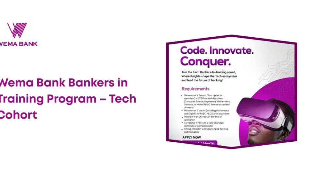 Wema Bank Bankers in Training Program