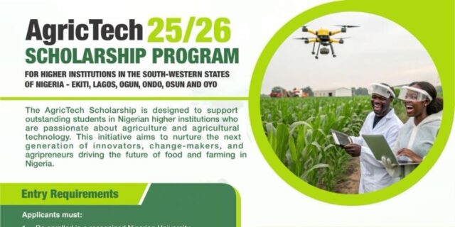 AgriTech Scholarship Programme AgriTech Scholarship Programme