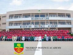 NDA Admission Application Form for 78th Regular Course 2025/2026 Nigerian Defence Academy