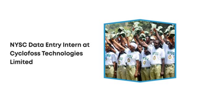 NYSC Data Entry Intern at Cyclofoss