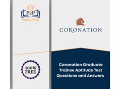 Coronation Graduate Trainee Aptitude Test Questions and Answers – Free Download Coronation Graduate Trainee Aptitude Test