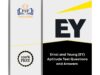 EY Aptitude Test Questions and Answers PDF – Free Download EY Aptitude Test Questions and Answers